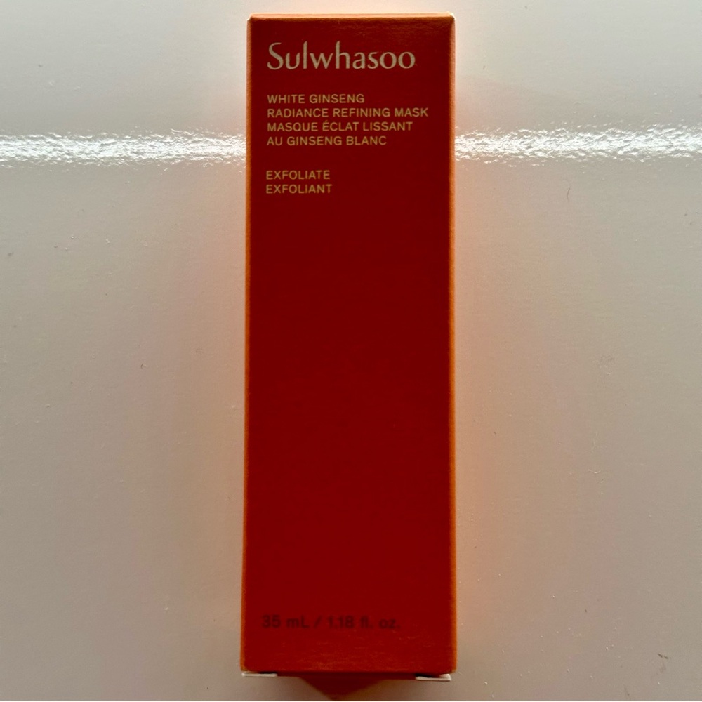 Sulwhasoo white ginseng radiance mask